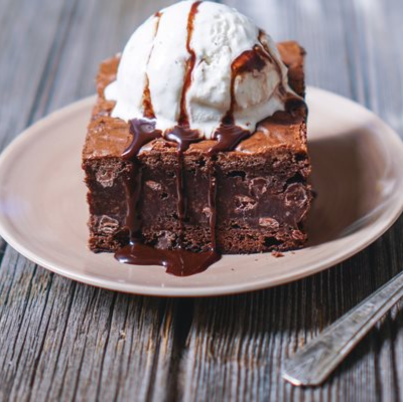 Brownie With Ice Cream Main Image